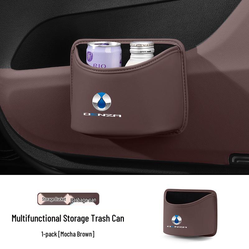 Denza Auto-Mülleimer Z9GTN8LN7: Rücksitztasche & Getränkehalter in der Autotür