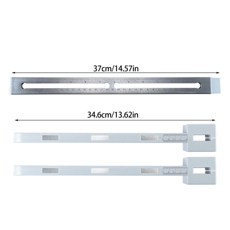 Upgrades Steel Drawer Rail Alignment Jig with Extendable Length Design Cabinet Slide Installation Tool for DIY Projects