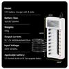 PALO 1.2V AA Ni-MH Battery 1300mah +AAA Rechargeable Batteries 600mah for Toy alarm clock with 8 slots Smart 2A 3A Battery Charger