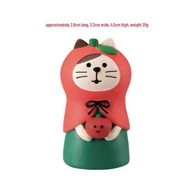 Japanese Cat Santa Claus Miniature Gifts - DIY Resin Crafts Ornaments