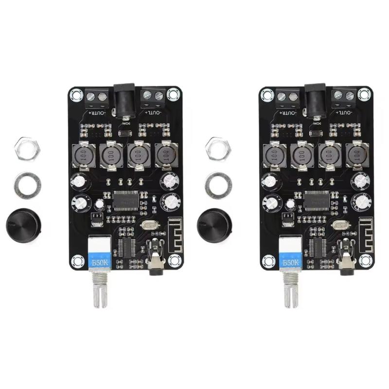 High fidelitys Double Channel Audios Amplifier Board Wireless Auxs 3.5mm Input Compactly Design For Home Theater Systems