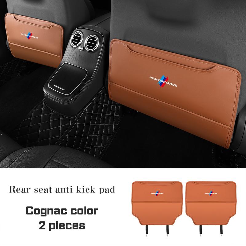 Car Seat Back Anti Kick Pad PU Leather Protective Cover For BMW X1 X2 X3 X5 X4 X6 X7 1 3 5 7 Series F40 F30 E60 E90 G20 G30 F48 rlpf46