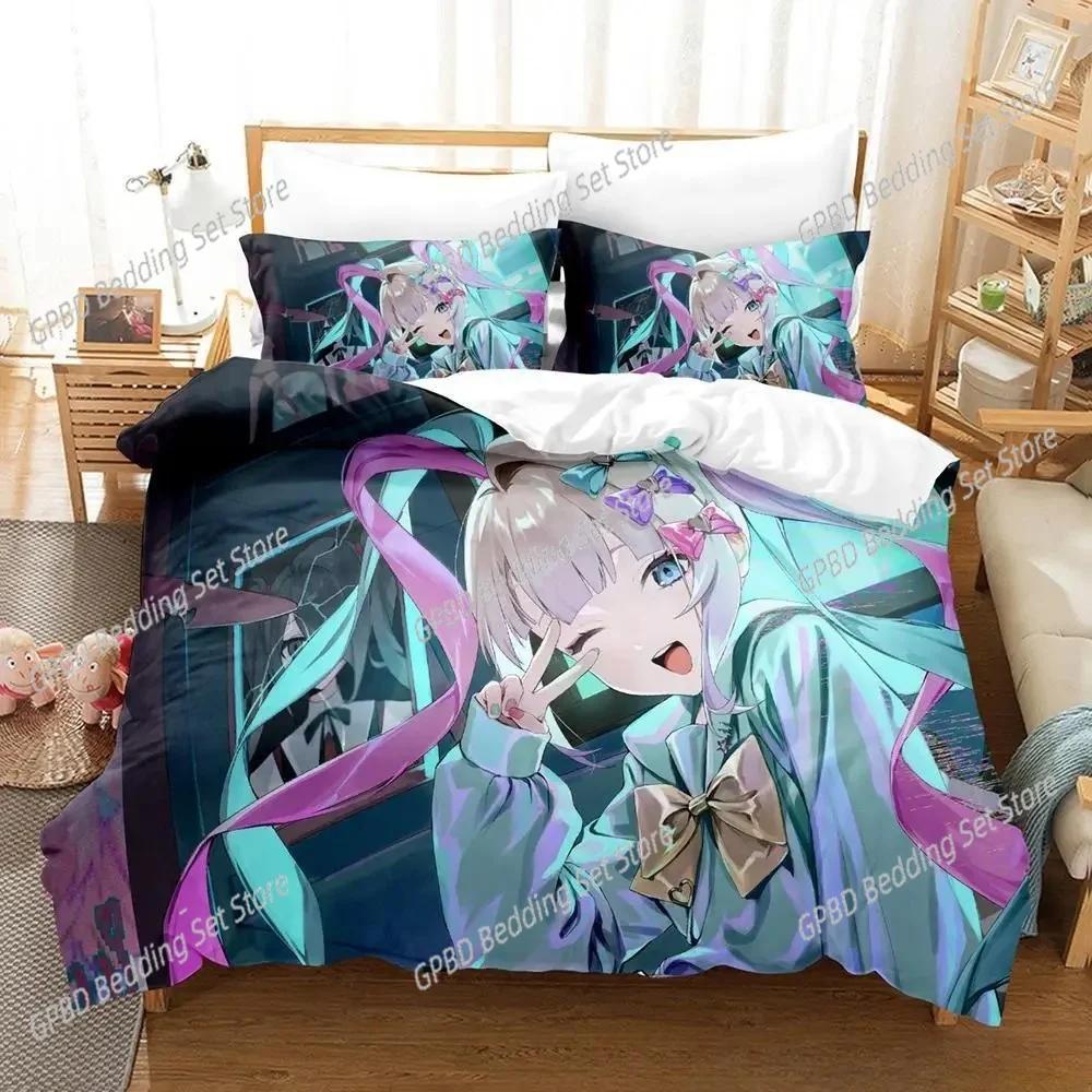 Comforter 3D Print Anime Kawaii Girls Needy Girl Overdose Bedding Set Bedroom Soft Modern S Comefortable