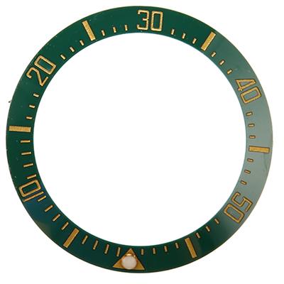 Klockinsats 40mm Keramisk Klockring Reparation Ersättningstillbehör för Urmakare Grön