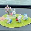 Car Cute Rabbit Ornaments Center Console Decoration Dashboard Ornaments Gifts for Woman Car Decor Auto Interior Accessories