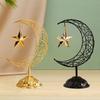 Iron Moon Star Ornament Middle Eastern Style Eid Craft Decoration  Entryway