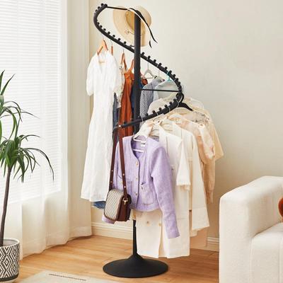 360° Rotating Multifunctional Floor Drying and Coat Rack Hanger