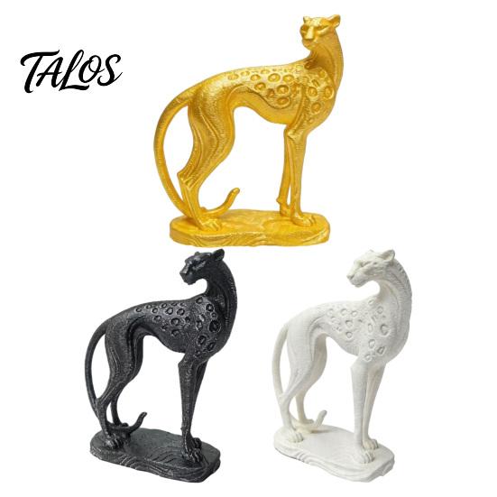 Zeitgenössische Tischdekoration 3D-gedrucktes Geparden-Ornament, Moderne stehende Leoparden-Skulptur, Dekorative elegante Wildtier-Dekoration Tierfigur