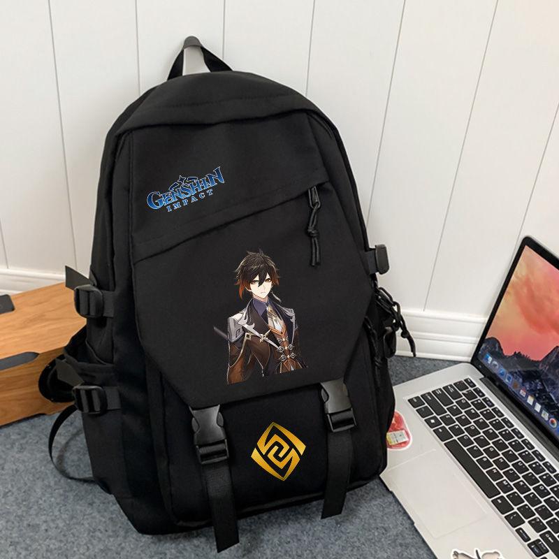 Yuanshen Game Merchandise Schoolbag Straggler Walnut Drill Bell Li Drill Walnut Maple Original Wanye Large Capacity Backpack no pendant