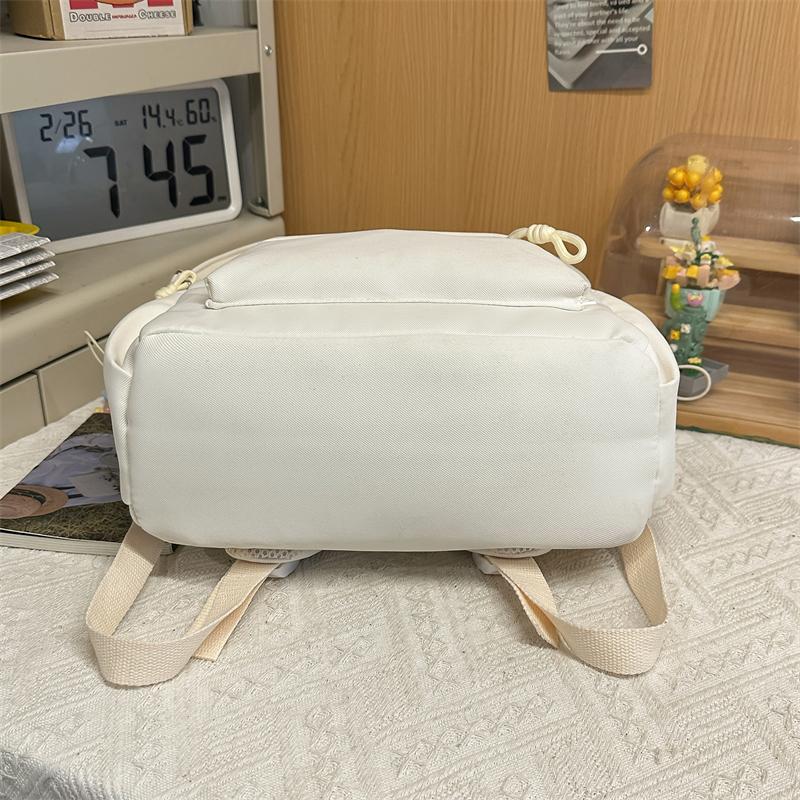 College Style Student Schoolbag Cartoon Embroidery Women's Lightweight Backpack