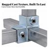 Heavy Duty Square Tube Connector Weldno-Weld Silver Hardware Straight