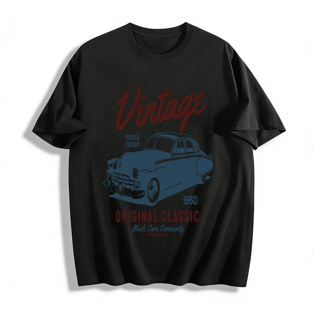 Vintage 1960 Muscle Car Community Classic Garage Graphic T-Shirt Pure cotton T-shirt XXS