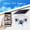 4G Triple-Lens Solar Camera with HD Night Vision & WiFi Connectivity