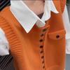 Modisches einfaches mehrlagiges Strickwesten-Top für Damen – Lockerer lässiger vielseitiger ärmelloser Cardigan