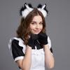Rechargeable Plush Cat Ears Headband Detachable Electric Cosplay Costume Accessories