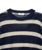 YALE Striped Curly Knit_Navy