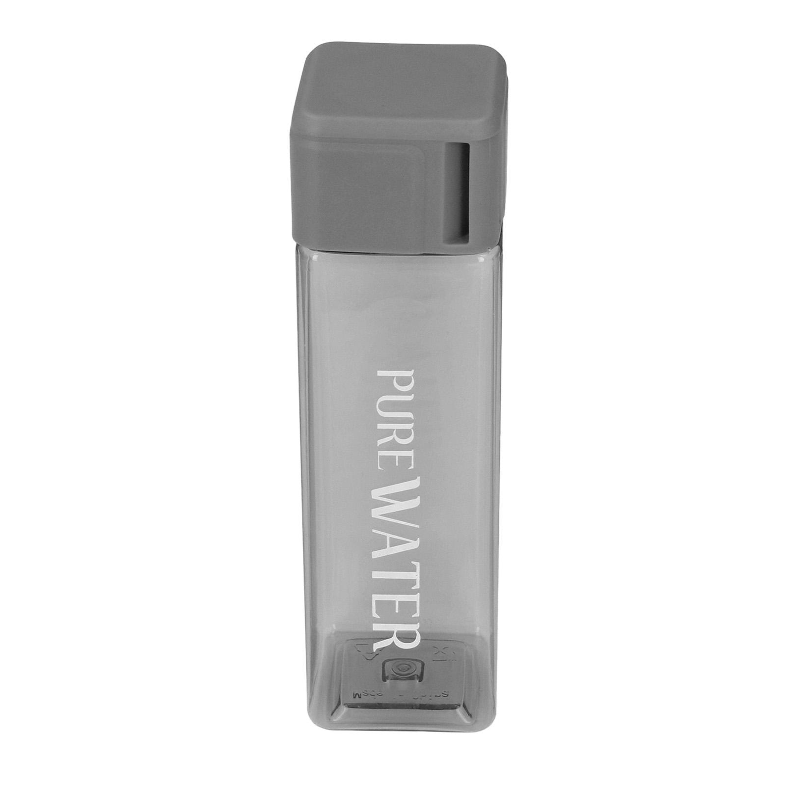 

500 мл 17 унций Бутылка для воды Прозрачная Портативная Бутылка для питьевой воды с принтом букв и шнурком на запястье