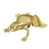 Brass Frog Shelf Decors Accent Animal Figurines Tabletop Centerpieces Home Decorations Retro Frog Decorative Objects