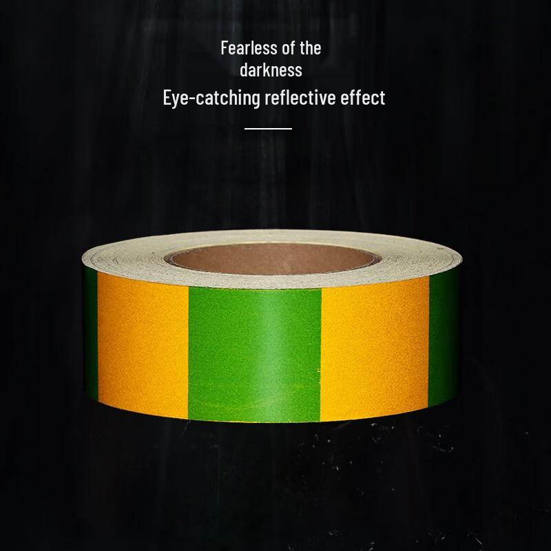 

WEZHO Yellow-Green Striped Electrical Safety Marking Tape