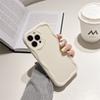 Pouzdro s krémovou texturou, vlnitý okraj, měkký silikonový kryt, pouzdro na telefon pro iPhone Samsung Huawei Honor Xiaomi Redmi Infinix Tecno, měkký zadní kryt