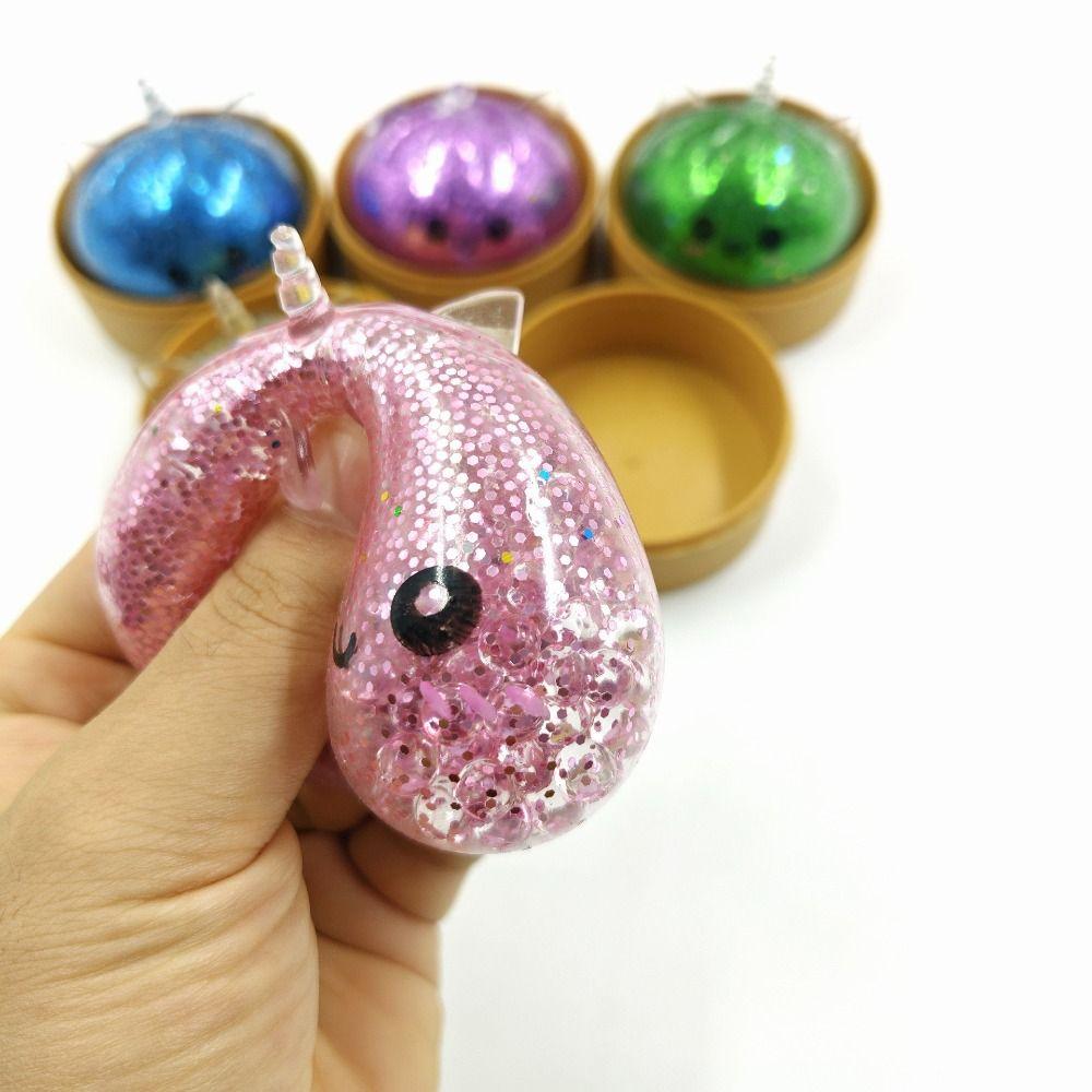 With Steamer Dumpling Squishy Toys Colorful Sensory Fidget Ball Squishy Dumpling Kids Adults
