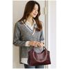 Vintage Leer Patchwork Handtas Mode Schoudertas Dames Vintage Crossbody Tas Werk Boodschappen en Dames Vakantiecadeaus