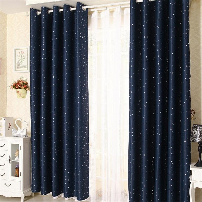 High Density Blackouts Curtains for Daytime Sleep With Noise Reductions and Fabric Easy Installation Home Decoration