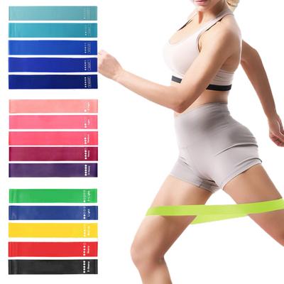 5 Pezzi Fascia di Resistenza Yoga 5/10/20/30/40LB Fascia per Esercizi per Allenamento della Forza Fascia per Crossfit per Uomo Donna Fascia Elastica per Stretching del Corpo