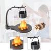 5 1/12 Scale Dollhouse Mini Wooden Campfires with Stump for Sand Table