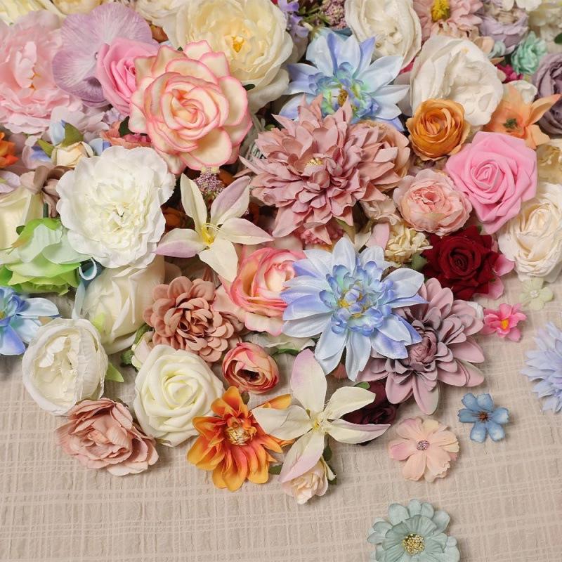 DIY Mixed Flower Pack for Hairpin, Crown, Umbrella, Wedding Decor & More