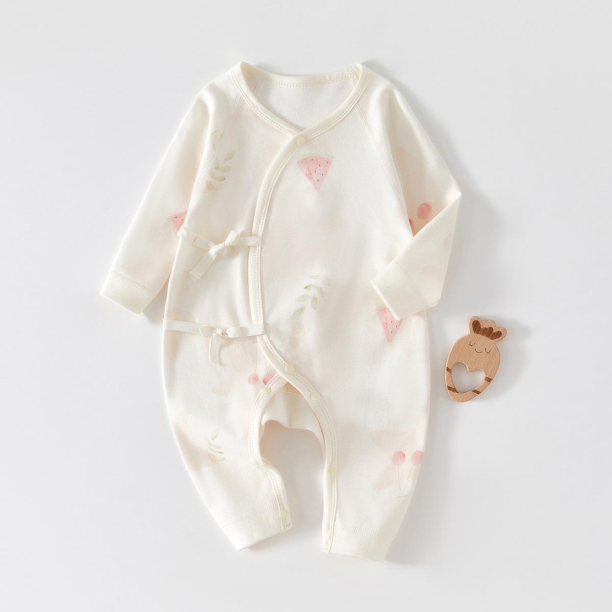 

Комбинезон-бабочка из чистого хлопка для новорожденных - Четыре сезона, Бесшовный комбинезон для весны и осени 52