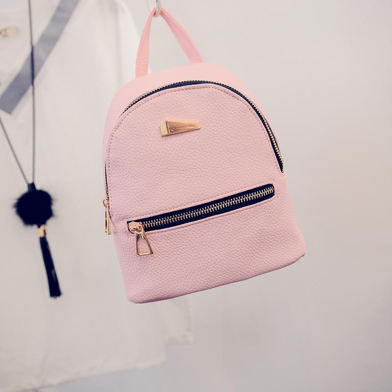 SCIONE Women Bag Small Backpack Fashion Bag Casual PU Backpack Female Schoolbag