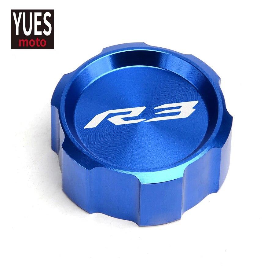 Motorcycle Accessories Bike Front & Rear Brake Fluid Cylinder Reservoir Cover Cap For Yamaha YZF R3 ABS