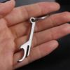 Metal Beer Opener Keyring Stainless Steel Beer Bottle Opener Keychain   Outdoor Hiking
