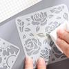 6 stk/sett Blomstersommerfugl sjablongmaler for utklippsbokvegg Liten kreativ design DIY-dekorsjablonger for maling og dekor