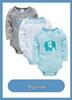 6-Piece Newborn Long-Sleeve Romper Set - 2025 Autumn Collection
