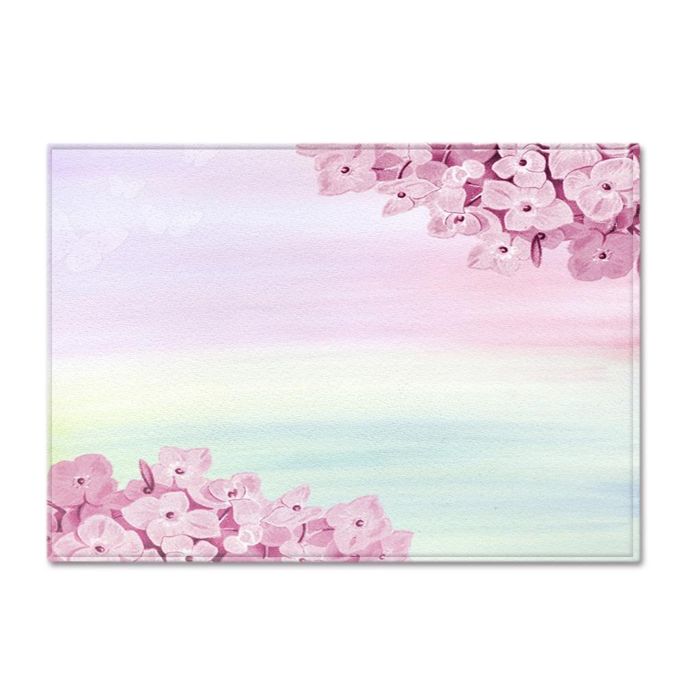 Textured Large Carpet Feather Wind Bedroom Floor Mat