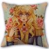 The Rose of Versailles Pillowcase Cotton Linen Fabric Square Zipper Pillowcase New 45X45cm Wedding Decorative Pillow Cover 0406