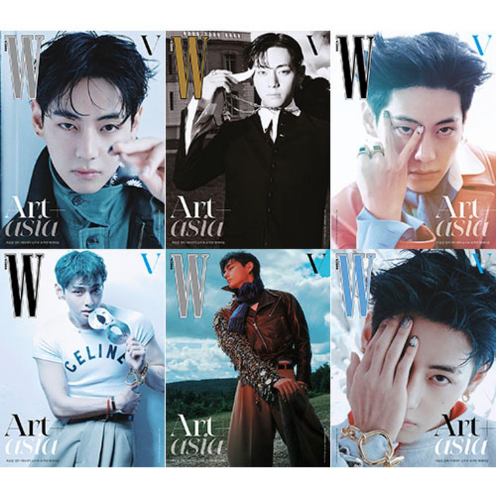 (Spesialhefte : Hyunjin fra Stray Kids) W MAGAZINE KOREA 2025 Vol. 9 - DEKSEL : V (BTS)