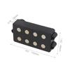 Yibuy Black Big Bass Guitar 4-String Humbucker Pickup, Ceramic