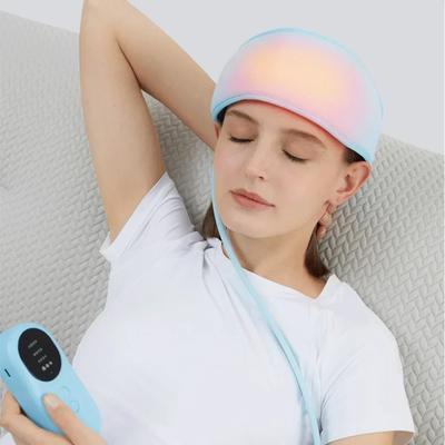 Electric Head Massager Hot Compress Air Pressure Heat Headband Airbag Lift Massage Scalp Deep Massage Headache Pain Relief Belt