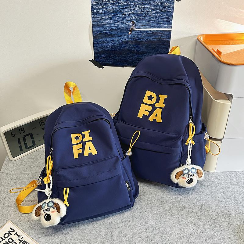 Campus Schoolbag Junior High School Student Backpack Unisex Large Capacity Travel Lightweight Backpack