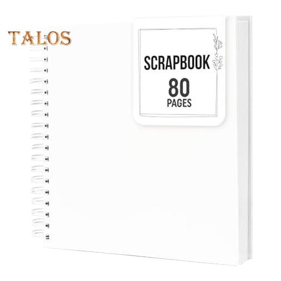 8/10-tommers utklippsbok fotoalbum 80 sider spiralbundet DIY hardt omslag spiral bryllup reise babyshower barn familie jubileum bildebok