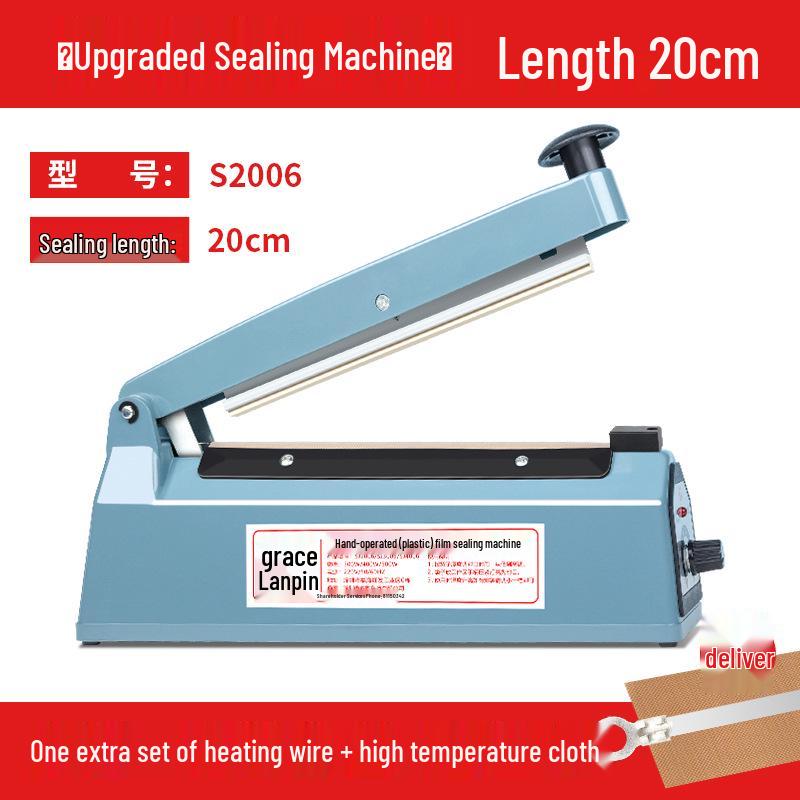 Compact Manual Heat Sealer for Mooncake, Tea, Kraft Paper, and Flat Plastic Bags