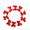 Christmas Bow 5.5cm 12pcs/set Red Bow Gold Silver Red Cloth Christmas Tree Decorations Hangings Navidad Home Decor