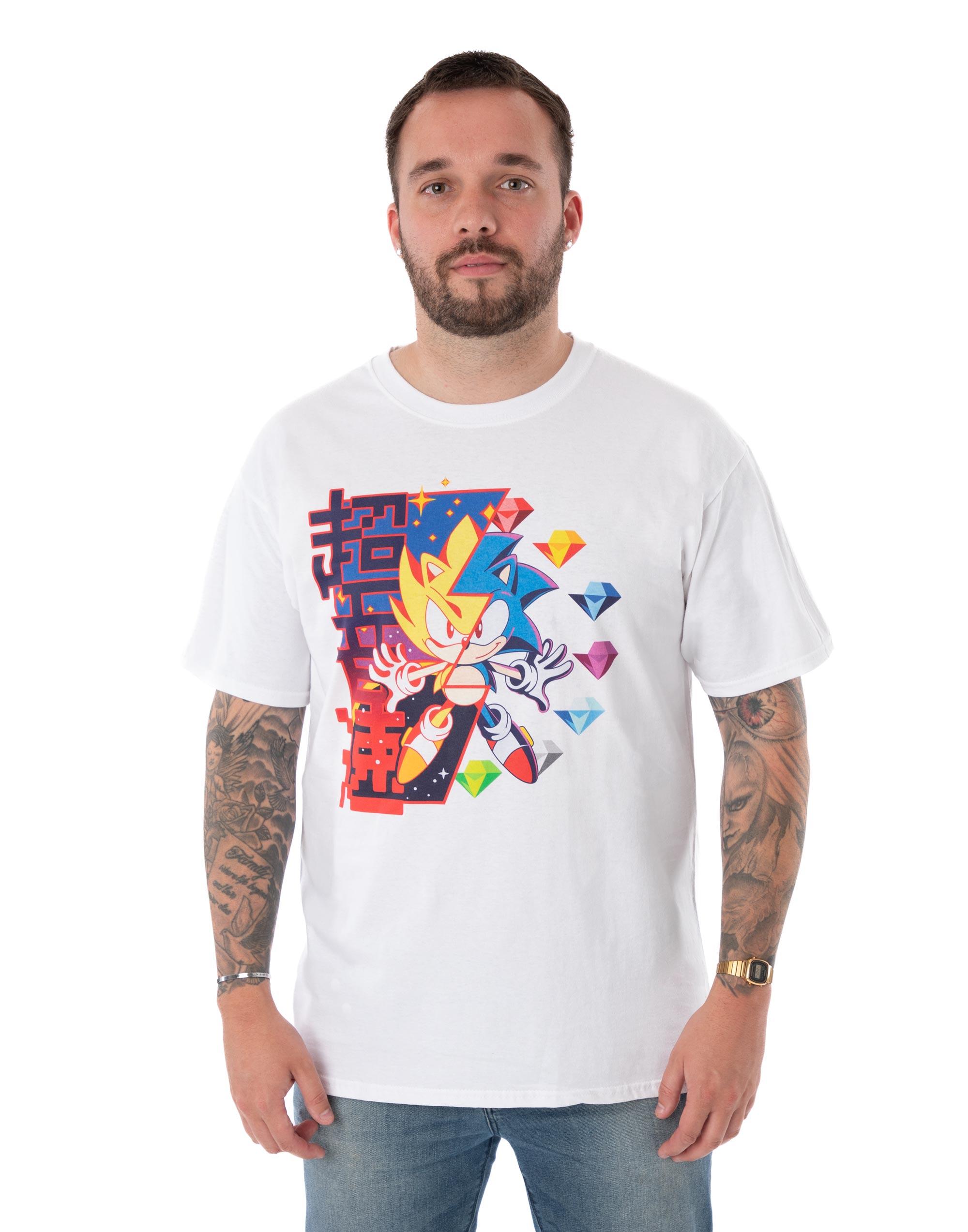 Sonic the hedgehog short sleeved tshirt unisexs white official merch M