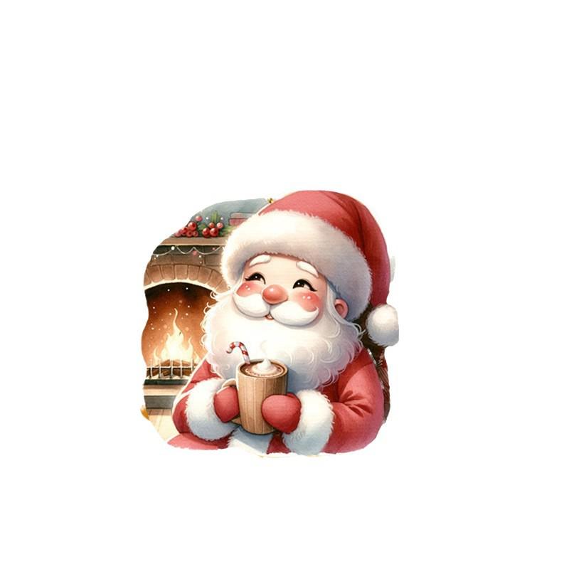 Santa Claus Acrylic Ornament: Festive Christmas & New Year Tree Decoration Keychain