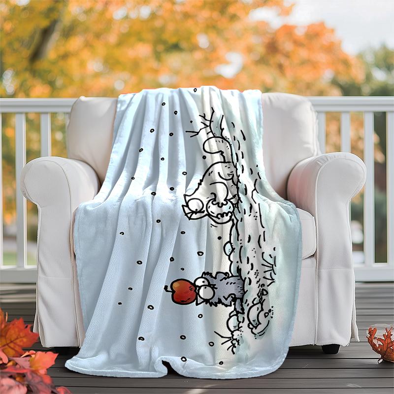 Simon's Cat Flannel Blanket Soft Warm All-Season Throw, Design for Camping, Car Travel, Hiking Sofa, Bed, Office Perfect Gift for Parties