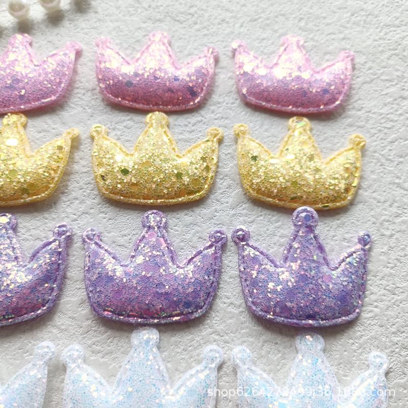 Sequin Crown DIY Hair Accessory & Badge Holder (4.3*3.3) - F352