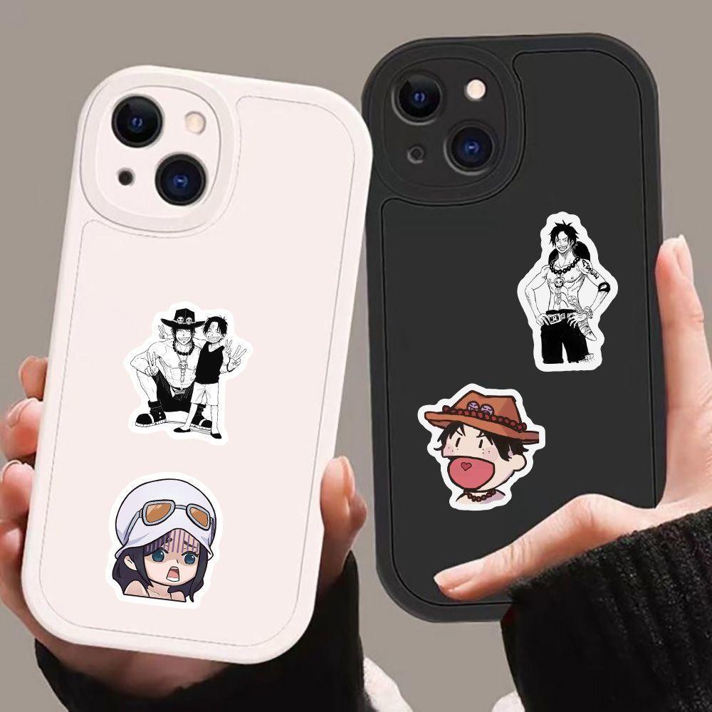 120 pieces of One Piece-themed cartoon anime peripheral stickers for mobile phone screen decoration - waterproof decals